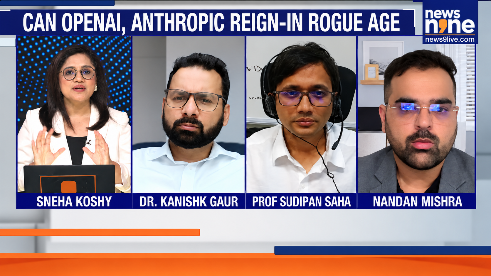Prof. Sudipan Saha Joins News9 Discussion on Autonomous AI and AI Safety