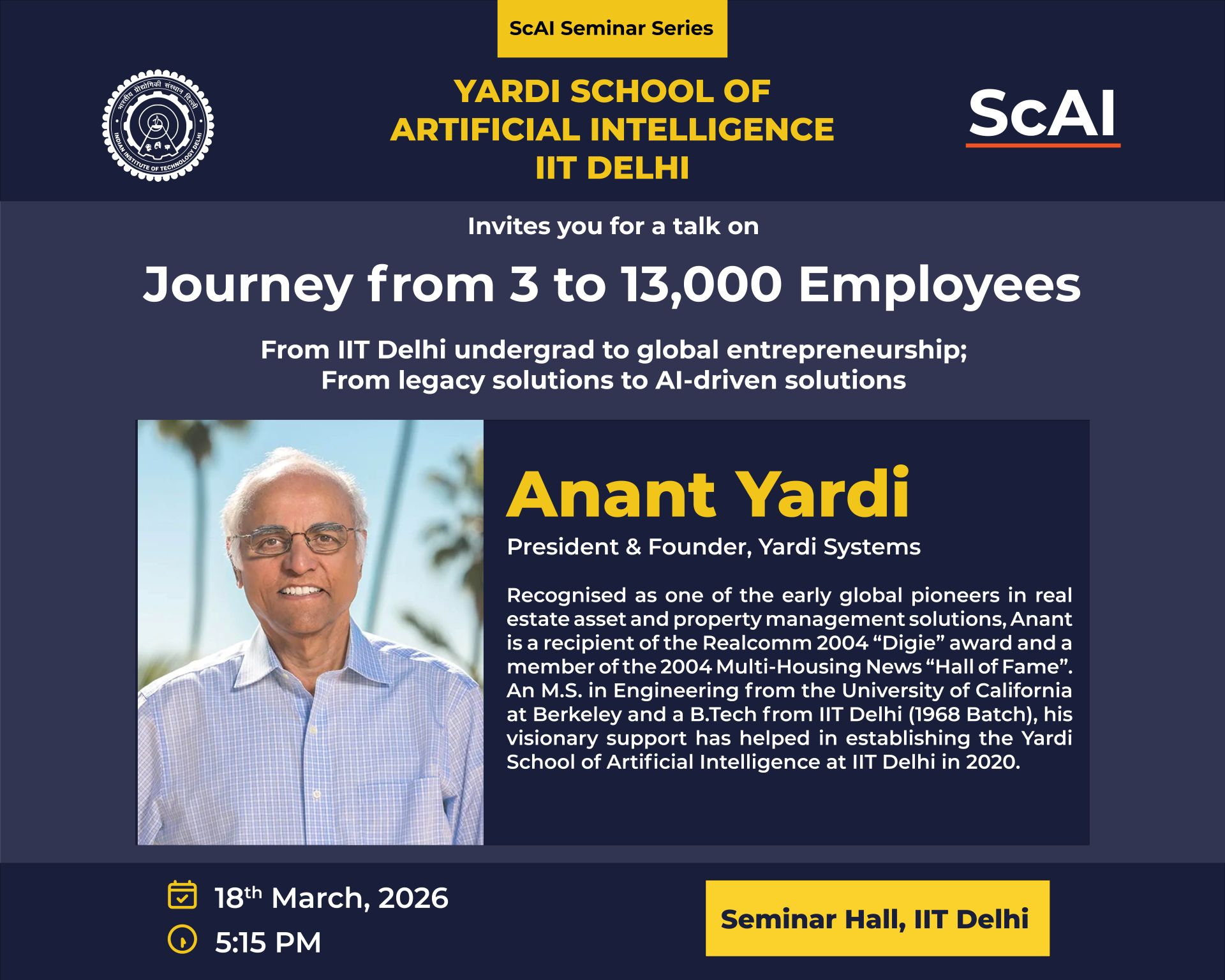 Talk By Anant Yardi