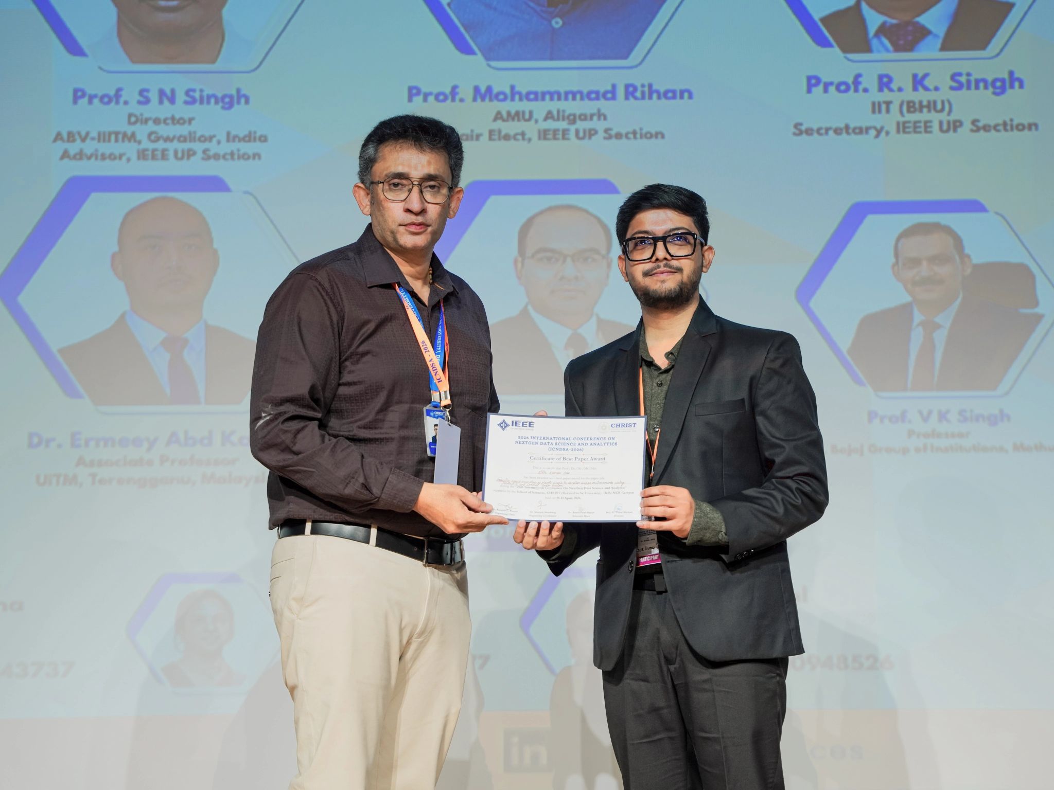 ScAI Ph.D. Researcher Wins Best Paper Award at ICNDSA-2026